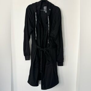 DudeRobe Black Hooded Men’s Robe L/XL